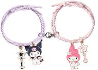 💑 kuromi and my melody magnetic bracelets: attract and match with your loved one! logo