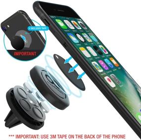 img 1 attached to 🚗 Maxboost Car Mount, [2 Pack] Universal Air Vent Magnetic Car Mounts Holder | Compatible with iPhone 13 12 11 Pro Xs Max XR X 8 7 Plus 6, Galaxy S21 S20 Ultra S10 S10e S9, LG, Note 20, Pixel | Works with Most Cases
