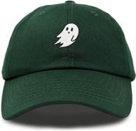 dalix embroidered ghost dad hat: cute baseball cap for halloween logo