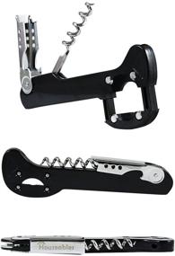 img 4 attached to Houseables Boomerang Wine Opener - 3 in 1 Corkscrew for Waiters, Sommeliers & Restaurants