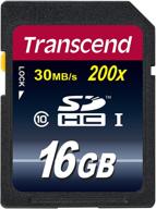 💾 transcend 16gb sdhc class 10 flash memory card - high speed performance and reliable data storage logo
