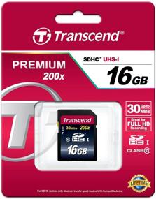 img 1 attached to 💾 Transcend 16GB SDHC Class 10 Флэш-карта - Высокая скорость и надежное хранение данных