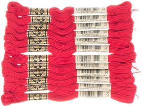 img 4 attached to DMC Christmas Red 6-Strand Embroidery Cotton Floss