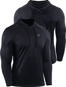 img 3 attached to 🏃 High-Performance Neleus Men's Dry Fit Athletic Workout Running Shirts - Long Sleeve Excellence