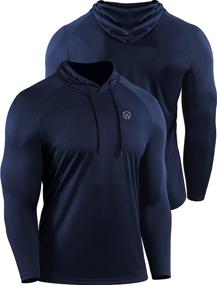 img 1 attached to 🏃 High-Performance Neleus Men's Dry Fit Athletic Workout Running Shirts - Long Sleeve Excellence