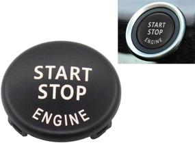 img 4 attached to 🔘 Black Start Stop Engine Button Switch Cover for BMW X5 E70 X6 E71 3 Series E90 E91 E92 E93 E87 E83 Z4 E89 320i 325i 520i 525i 328i (2007-2011) 335i 330i