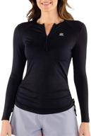 zeroxposur half zip protection rashguard adjustable women's clothing and swimsuits & cover ups logo