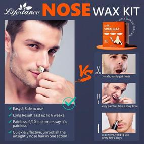 img 3 attached to 👃✨ Lifestance Nose Hair Removal Wax Kit - Quick & Easy, Painless Waxing for Men and Women (15-20 Uses)