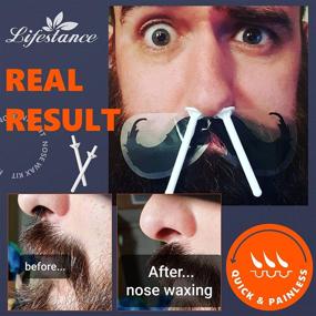 img 1 attached to 👃✨ Lifestance Nose Hair Removal Wax Kit - Quick & Easy, Painless Waxing for Men and Women (15-20 Uses)
