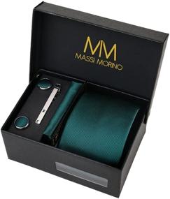 img 3 attached to Mens Tie Necktie Handkerchief Cufflinks: Essential Accessories for Ties, Cummerbunds & Pocket Squares