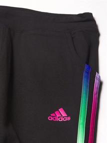 img 2 attached to Adidas 3-Stripes Cotton Joggers for Girls