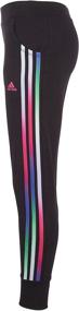 img 1 attached to Adidas 3-Stripes Cotton Joggers for Girls