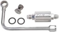 💪 enhanced performance: edelbrock 8131 chrome fuel line for optimal fuel delivery logo