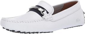 img 4 attached to Lacoste Mens ANSTED White Medium Men's Shoes in Loafers & Slip-Ons