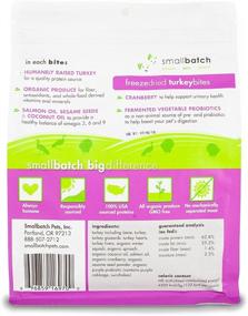 img 3 attached to 🦃 Smallbatch Pets Freeze-Dried Turkey Bites for Dogs & Cats: Organic, Humanely Sourced, 7 oz, Made in USA with Cranberry and Probiotics