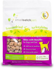 img 4 attached to 🦃 Smallbatch Pets Freeze-Dried Turkey Bites for Dogs & Cats: Organic, Humanely Sourced, 7 oz, Made in USA with Cranberry and Probiotics