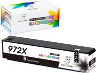 miss deer upgraded 972x 972a 972 black ink cartridge: compatible for hp pagewide pro 452dn 452dw 477dn 477dw 552dw 552dn 577dw 577z printer (1 x black) logo