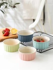 img 2 attached to Inchoispace Ramekin Souffle Porcelain Desserts