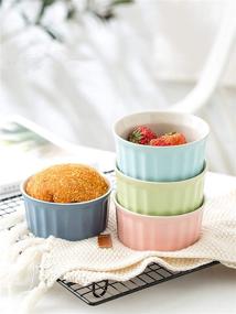 img 1 attached to Inchoispace Ramekin Souffle Porcelain Desserts