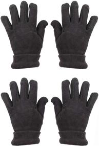 img 3 attached to BODY STRENGTH Children's Magic Gloves - Polar Fleece Winter Warmth Pack of 2 Pairs