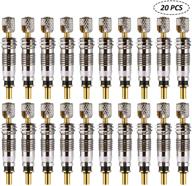 🚴 presta valve core bike replacement brass tubeless core - 20 pieces for road mtb bike, compatible with stan's, vittoria, continental, kenda, mor logo