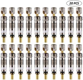 img 4 attached to 🚴 Presta Valve Core Bike Replacement Brass Tubeless Core - 20 Pieces for Road MTB Bike, Compatible with Stan's, Vittoria, Continental, Kenda, Mor