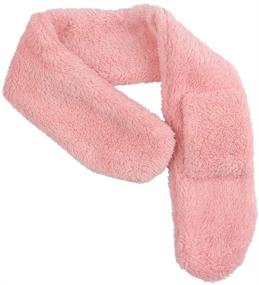 img 2 attached to Fashionable Fleece Collar Warmer for 🧣 Girls: Must-Have Autumn/Winter Accessory in Scarves Collection