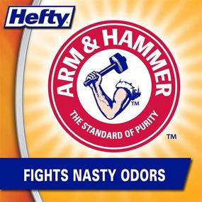 img 1 attached to 🗑️ Мусорные пакеты Hefty Ultra Strong Multipurpose Large, ароматизированные, 30 галлонов, 25 штук, черного цвета