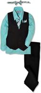 🏻 jl40 pinstripe formal dresswear: stylish black boys' suits & sport coats logo