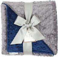 meg original minky blanket charcoal logo