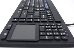 img 2 attached to 🔳 SolidTek Keyboard with Touchpad - Industrial IP68 Waterproof Rugged Silicone - KBIKB107: Uncompromised Performance and Durability