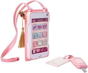 img 3 attached to 📱 Портативный игровой смартфон Disney Princess Style Collection с светодиодными огнями, звуковыми эффектами и переносным ремешком через плечо для девочек от 3 лет.