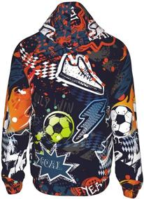 img 2 attached to Aeueorw Football Boys' Pullover Hoodies Sweatshirt – Fashionable Clothing for Hoodies & Sweatshirts
