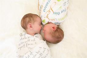 img 1 attached to 📖 Jeremiah Scripture Swaddle Blanket Gift Set: Ultra-Soft 100% Cotton Muslin Receiving Blankets, Extra Large, 2 Pack - I Know The Plans I Have for You