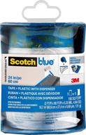 scotchblue пленка для окраски с предварительным нанесением скотча, лента шириной 24x30 ярдов, легкая в использовании - ptd2093el-24-s логотип