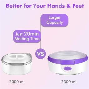 img 1 attached to 🤚 Ultimate Paraffin Wax Machine for Hand and Feet - BTArtbox Paraffin Wax Bath with 1000g Wax, Liners, Mitts, and Booties for Silky Smooth Skin