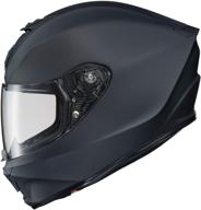 🏍️ matte black scorpion r420 helmet - x-large size logo