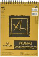 🎨 canson xl top wire drawing pad: 9x12 inches, 70lb, 60 sheets - perfect for artists, sketching, and creativity! logo