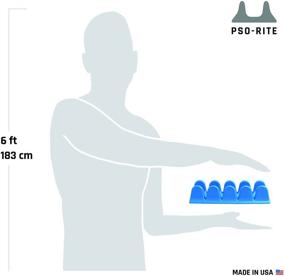 img 1 attached to Инструмент для массажа спины PSO-Spine для освобождения глубоких тканей мышц - растяжка для полной спины и бедер - цвет Бора морская волна