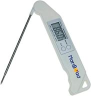 foldable digital kitchen thermometer: instant read, long 🔥 probe, backlight lcd - perfect for grilling, bbq, and baking logo