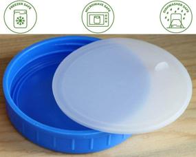 img 1 attached to Ultimate Leak-Proof Platinum Silicone Sealing Lid Inserts/Liners for Mason Jars - 10 Pack (Wide Mouth)