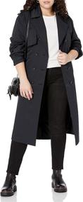 img 1 attached to The Drop Women's Noa 🧥 Trench Coat: Stylish Outerwear for Fashion-Forward Women