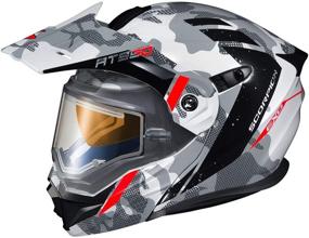 img 3 attached to ScorpionEXO EXO-AT950 Outrigger Helmet W/Electric Shield (White/Grey - Small)