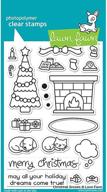 🎅 lawn fawn clear stamps christmas dreams lf1466 – 4x6 size (one pack) logo