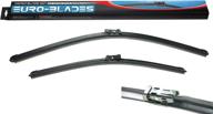 🚗 premium euro-blades front windshield wiper blades set - compatible with vw atlas 3cn998002 - size 26" + 22" (left & right) logo