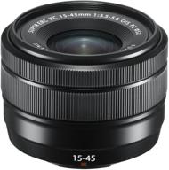 fujinon xc15-45mmf3.5-5.6 ois pz lens - black: versatile zoom lens with optical image stabilization logo