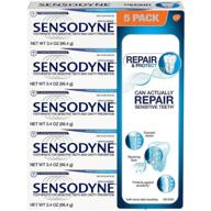 🦷 sensodyne 980066854 repair and protect 5 pack - 3.4 oz - shape: ultimate teeth sensitivity relief and protection logo