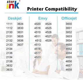 img 3 attached to 🖨️ St@r ink Remanufactured HP 63XL Color Ink Cartridge Replacement for DeskJet 1110 1112 2130 3630 3632 3634 3639 Envy 4520 4510 4512 OfficeJet 3830 5255 4650 4652 5220 5230 5258 Printer – 1 Pack
