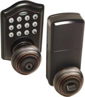 honeywell safes & door locks - oil rubbed bronze electronic entry knob door lock (8732401), 9 x 6.5 x 8.8 inches logo