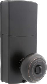 img 3 attached to Honeywell Safes & Door Locks - Oil Rubbed Bronze Electronic Entry Knob Door Lock (8732401), 9 x 6.5 x 8.8 inches